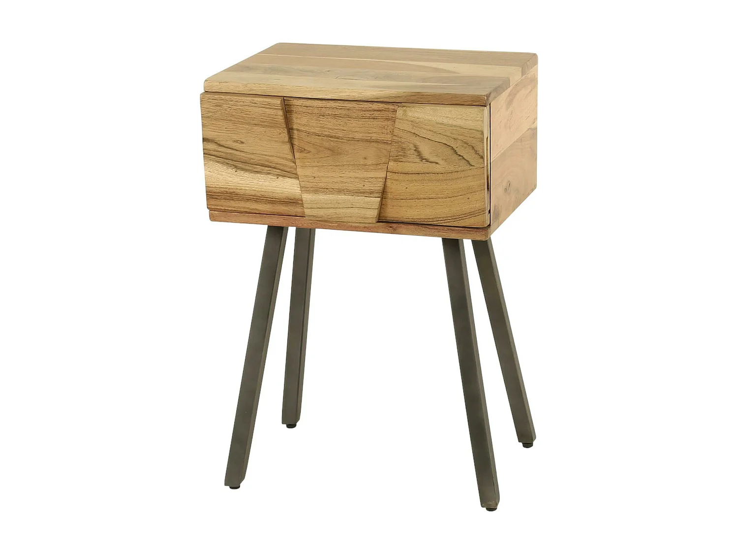 Table de chevet moderne 1 tiroir en relief MELBOURNE