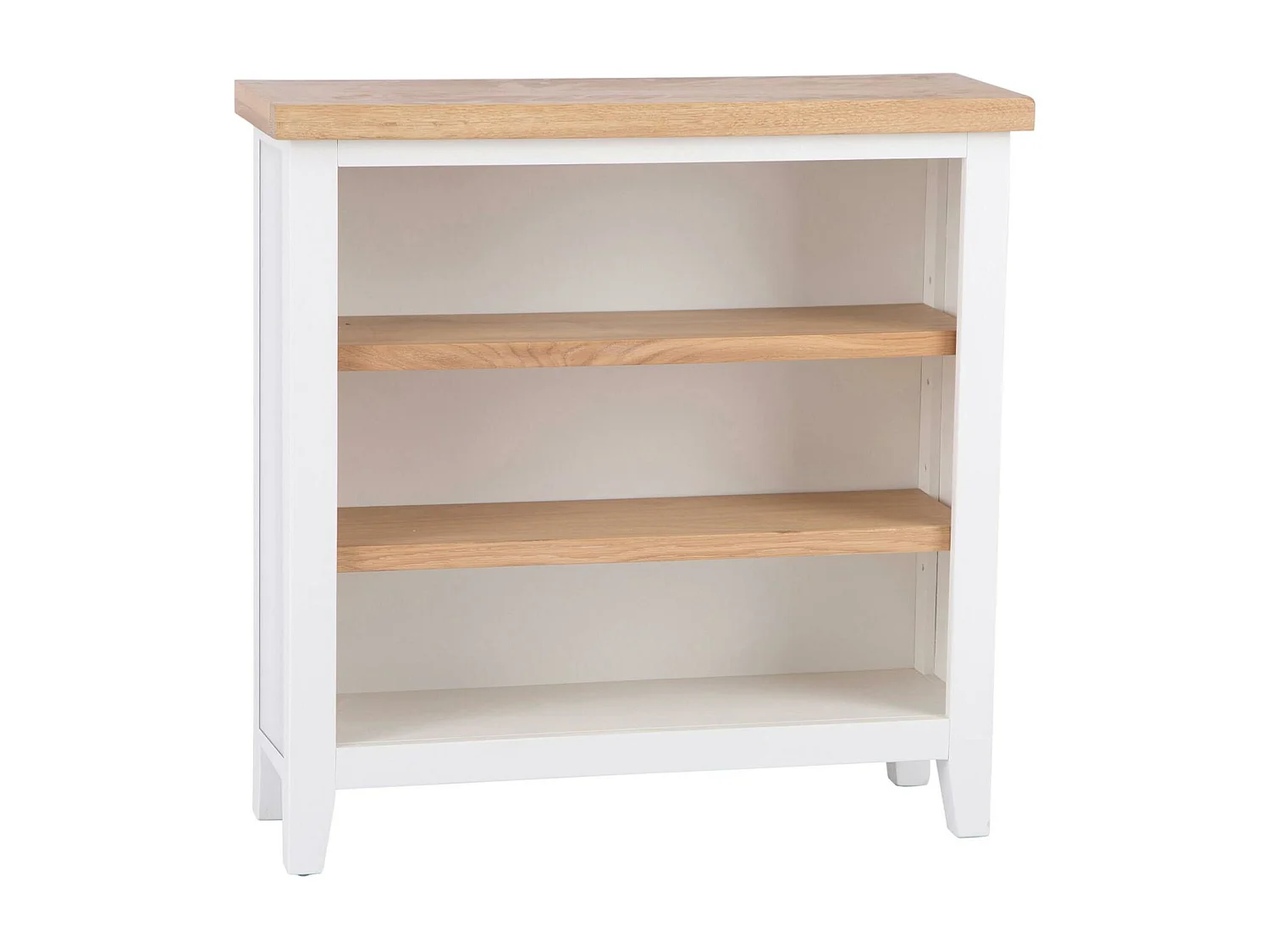 Petite bibliothèque blanche en chêne NAXOS