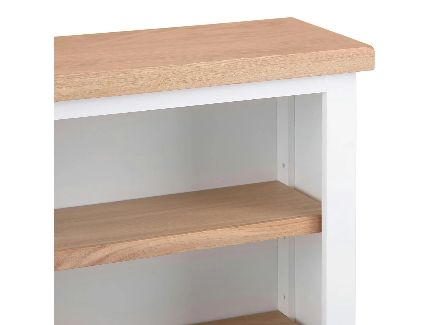 Petite bibliothèque blanche en chêne NAXOS