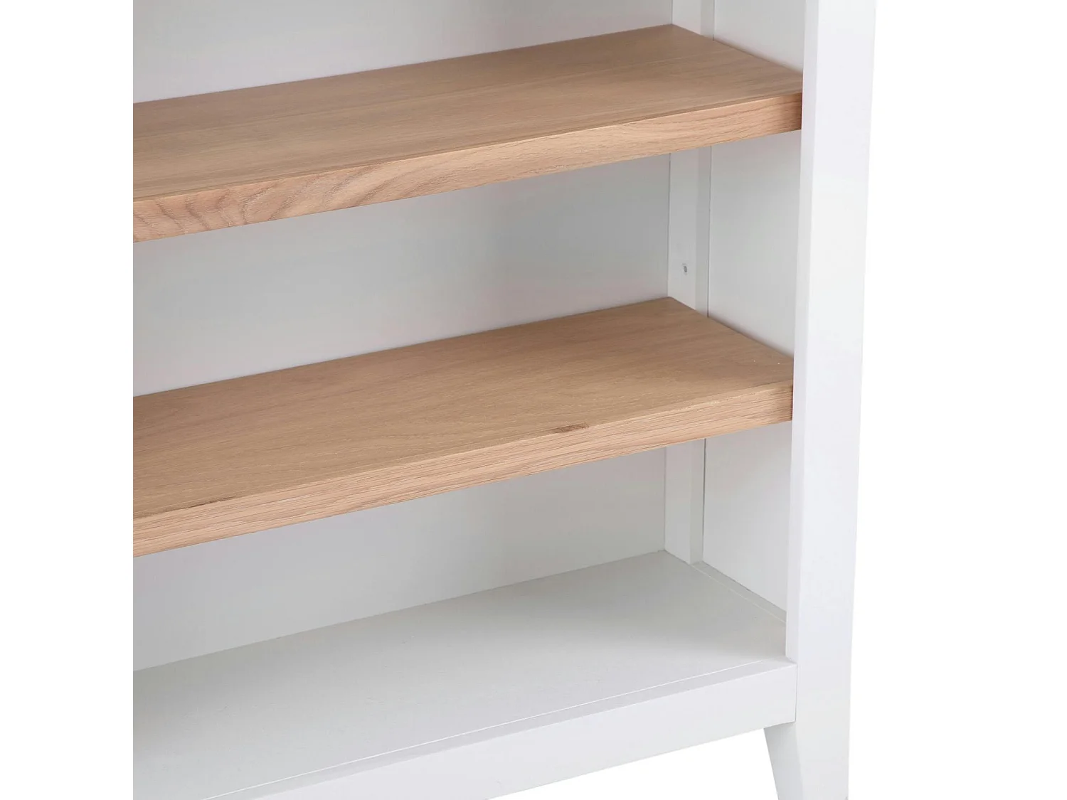 Petite bibliothèque blanche en chêne NAXOS