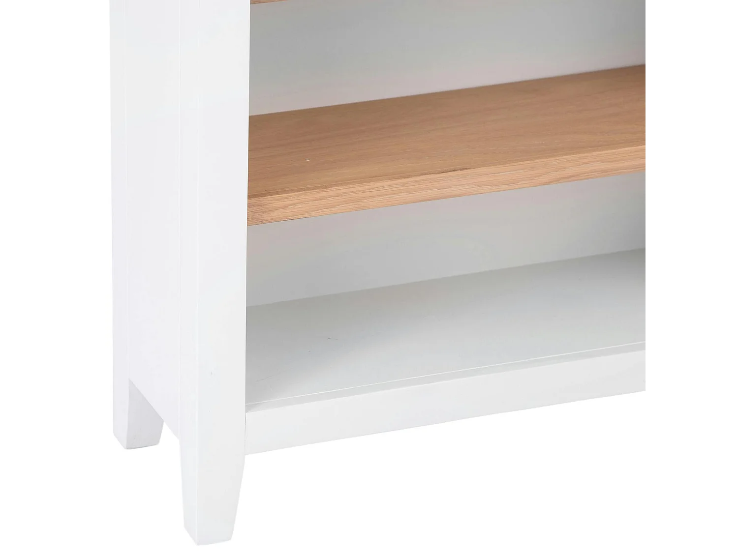 Petite bibliothèque blanche en chêne NAXOS