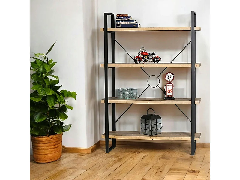 Meuble étagère en bois recyclé AUCKLAND