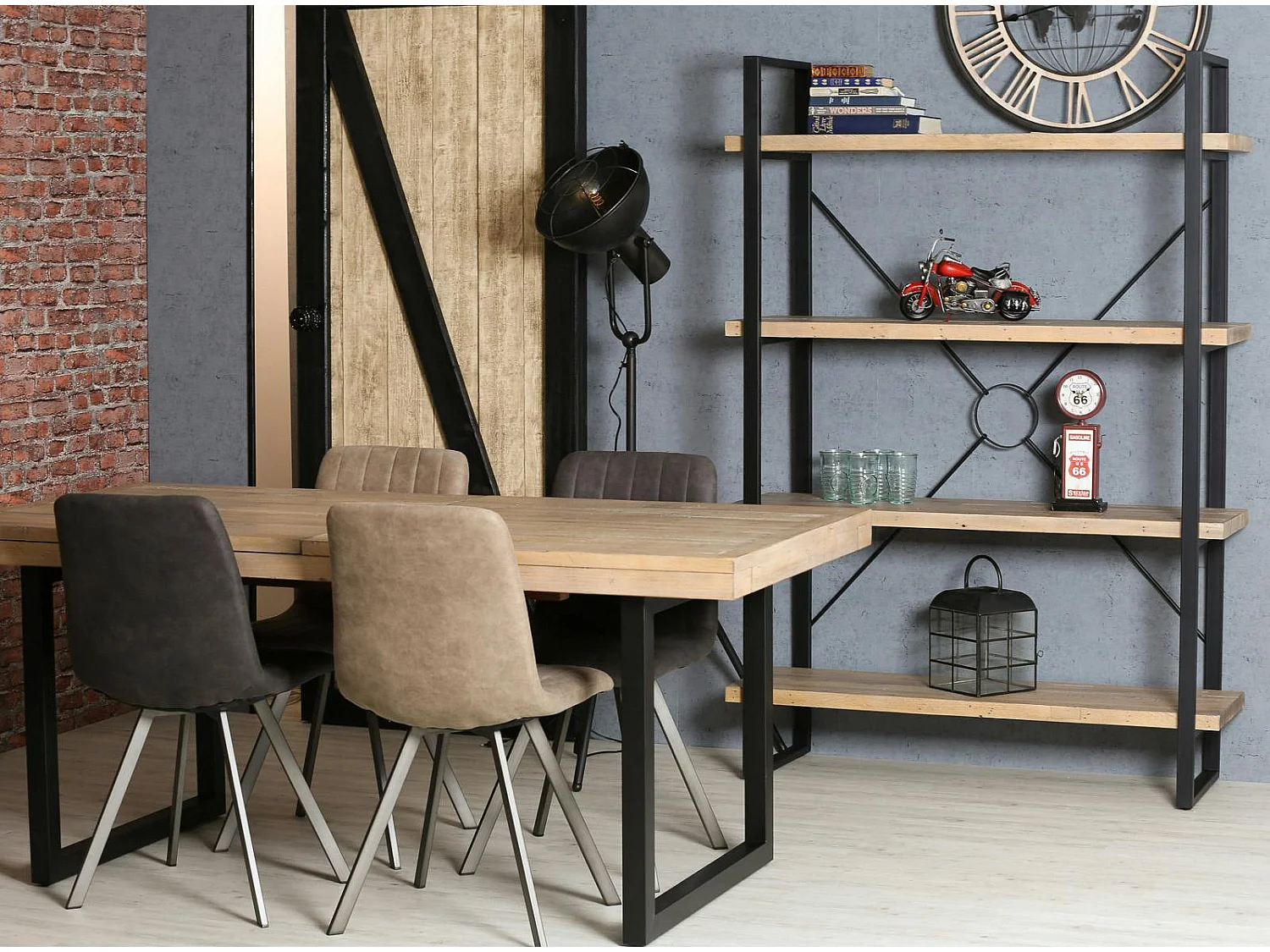 Meuble étagère en bois recyclé AUCKLAND