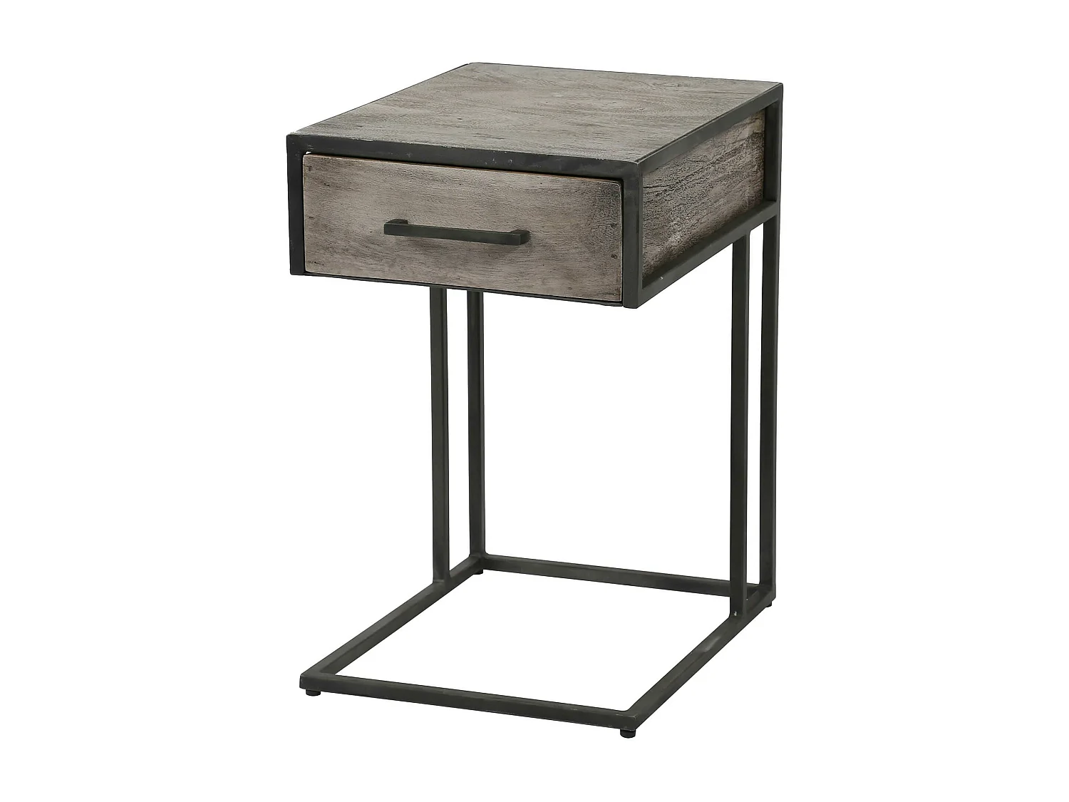 Bout de canapé bois grisé OBAN