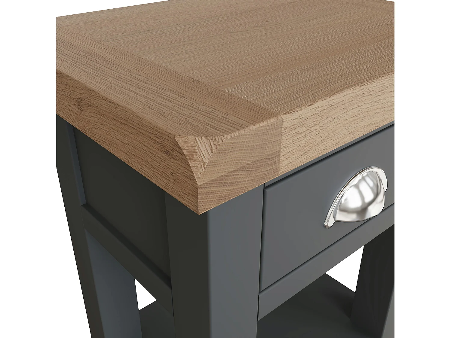 Bout de canapé en bois finition charbon COVENTRY