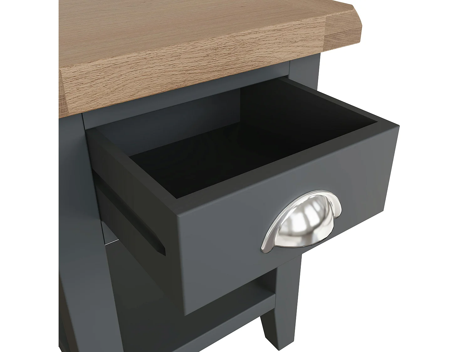 Bout de canapé en bois finition charbon COVENTRY