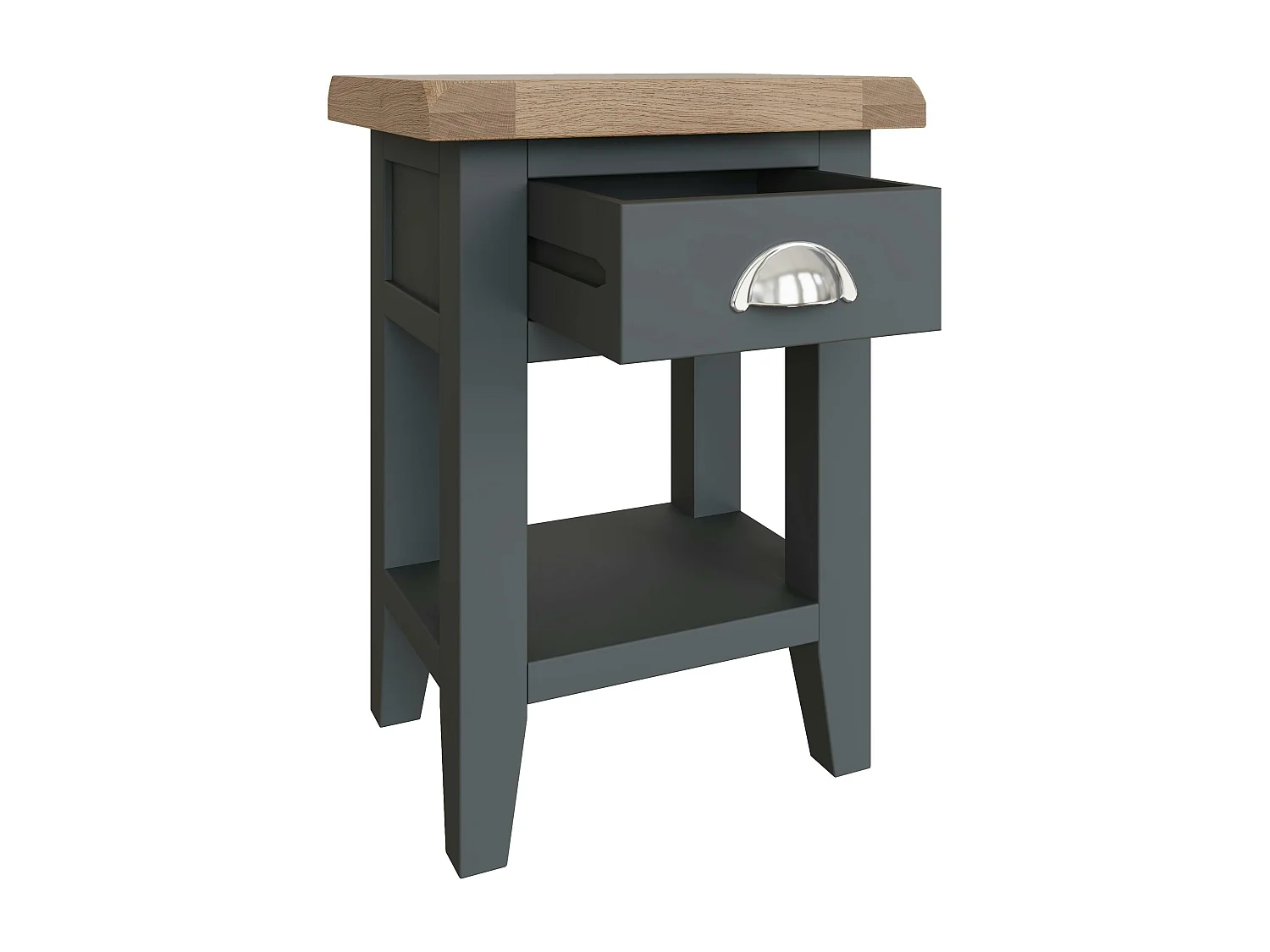 Bout de canapé en bois finition charbon COVENTRY