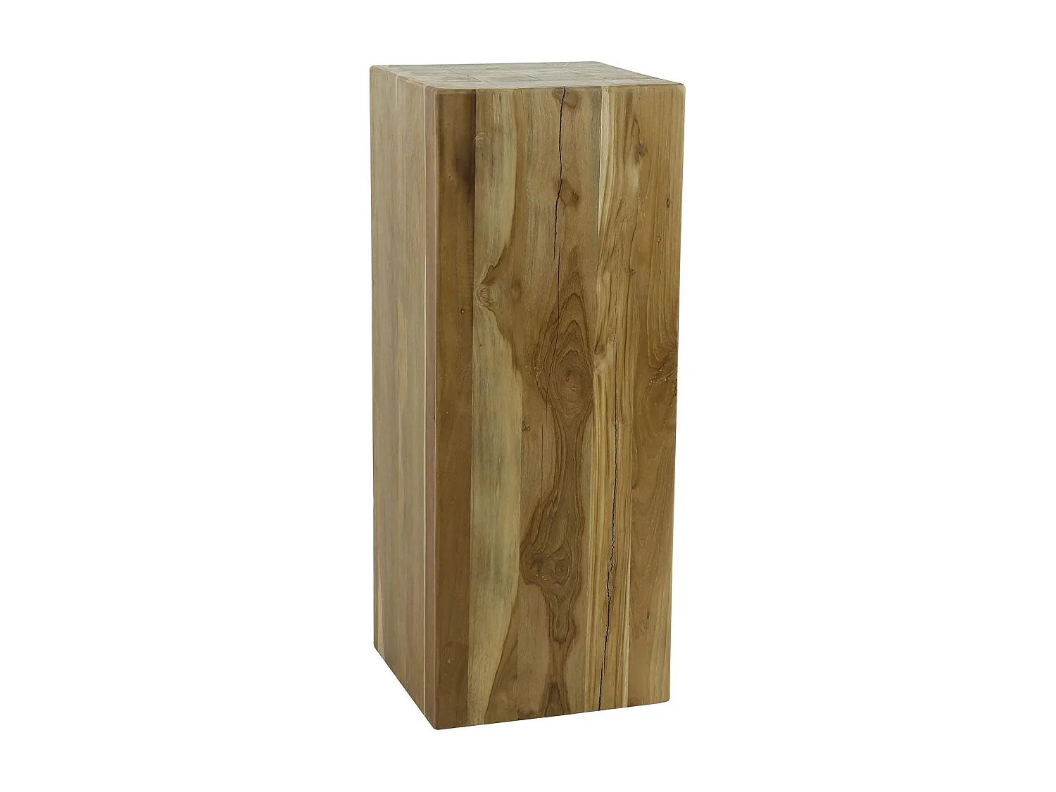 Sellette en bois de teck recyclé forme carrée 85 cm