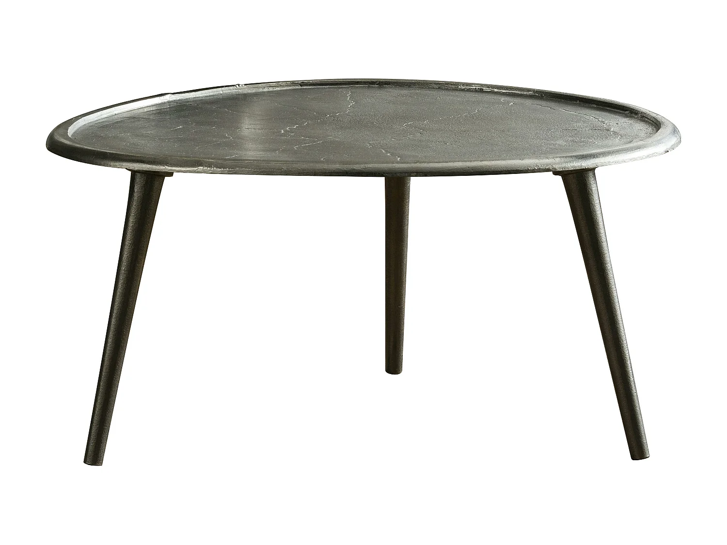 Bout de canapé vintage en métal noir 73 cm TRIBECA