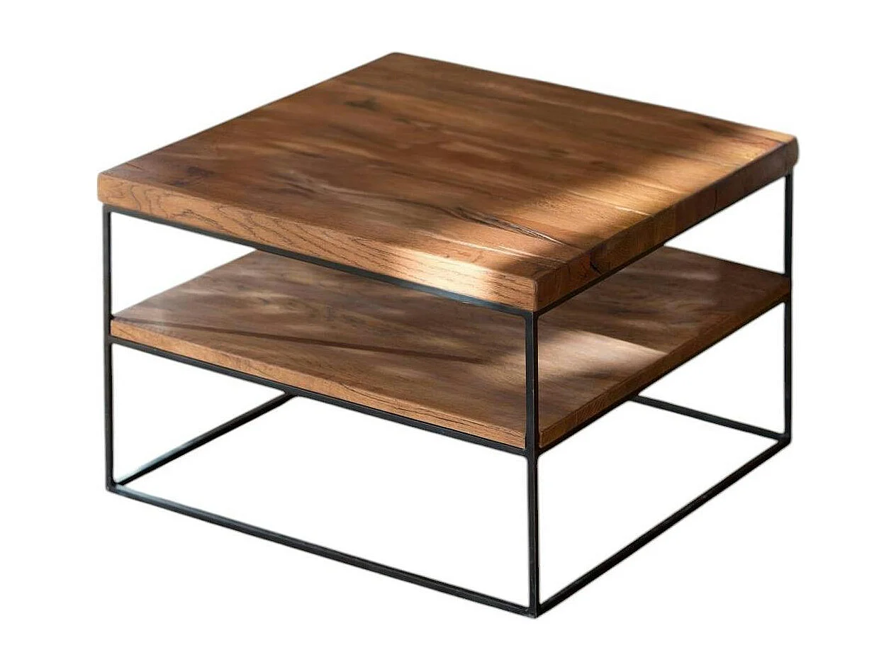 Bout de canapé chêne massif OKA