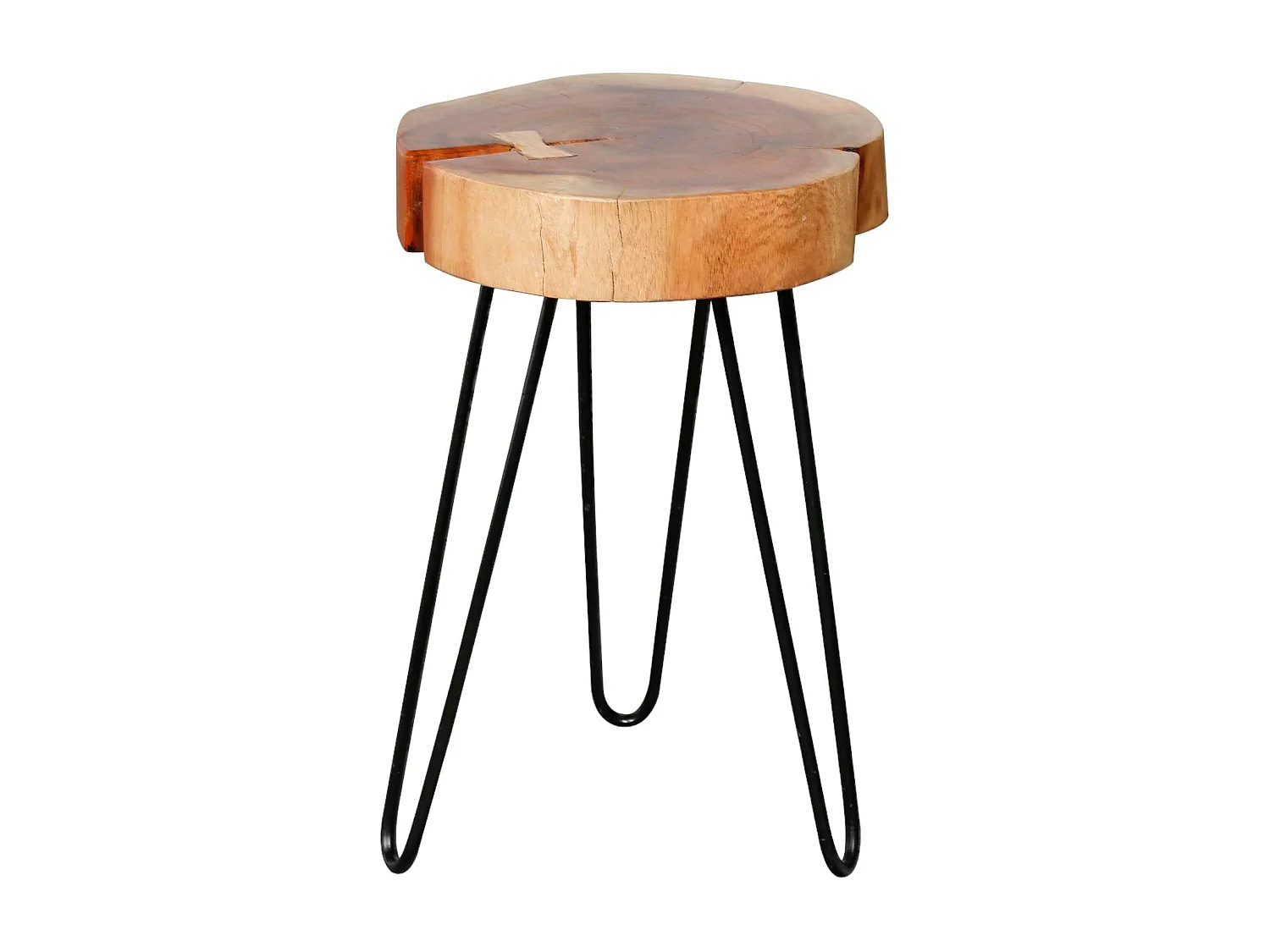 Table d'appoint tronc d'arbre acacia CANADA
