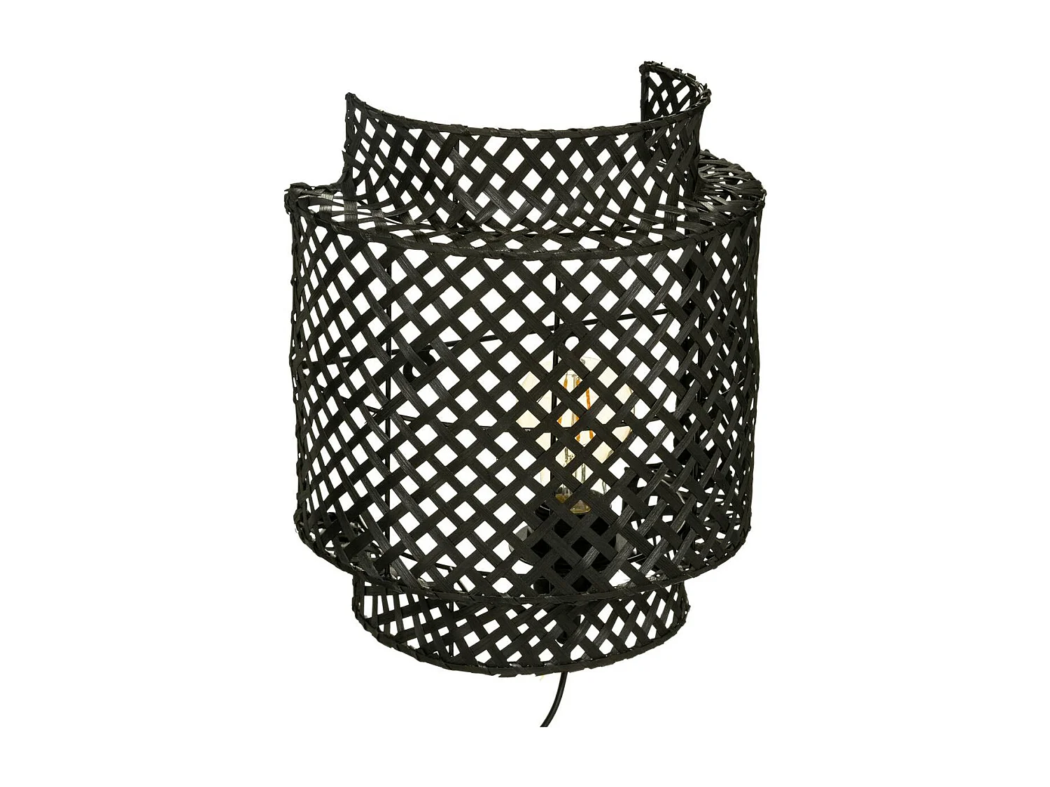 Applique en bambou couleur noire