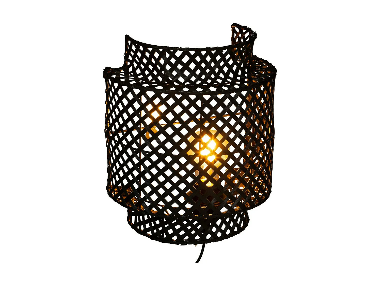 Applique en bambou couleur noire