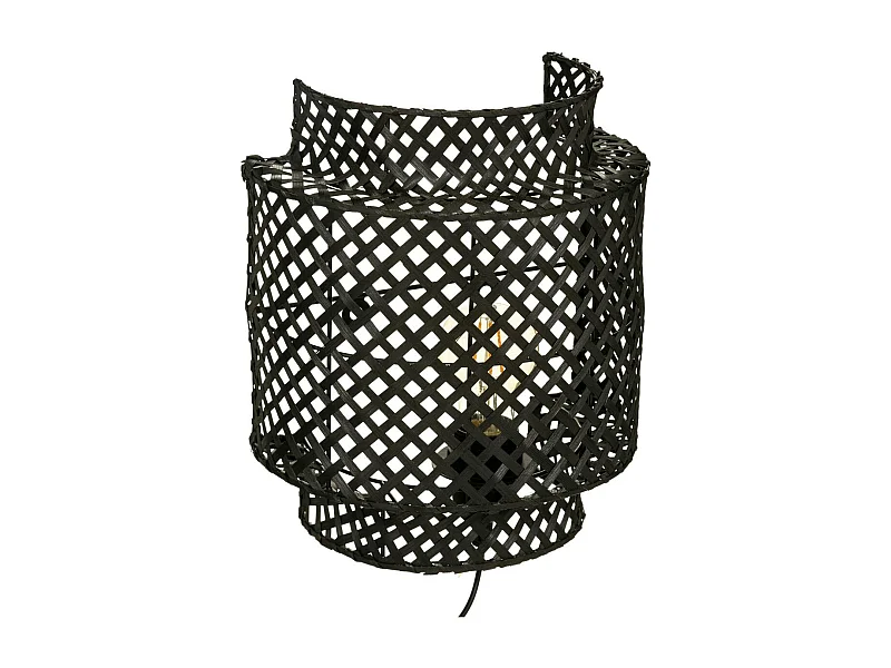 Applique en bambou couleur noire