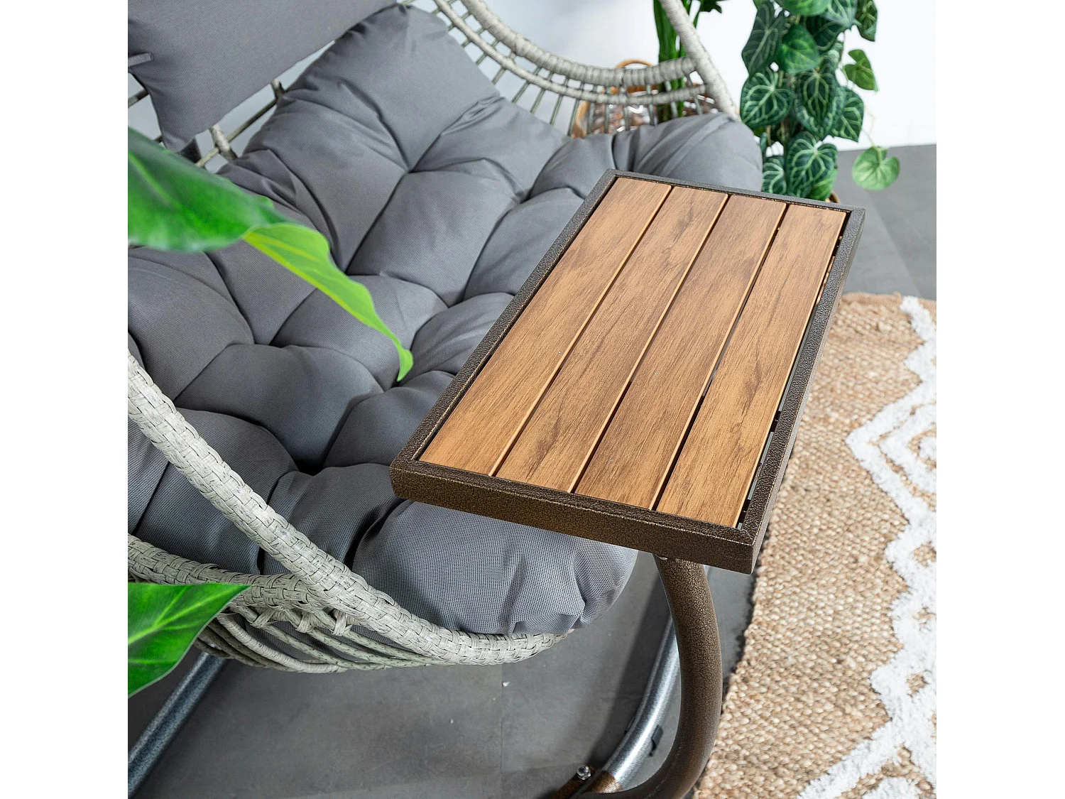 Table d'appoint pour fauteuil suspendu naturel SOUTH BEACH