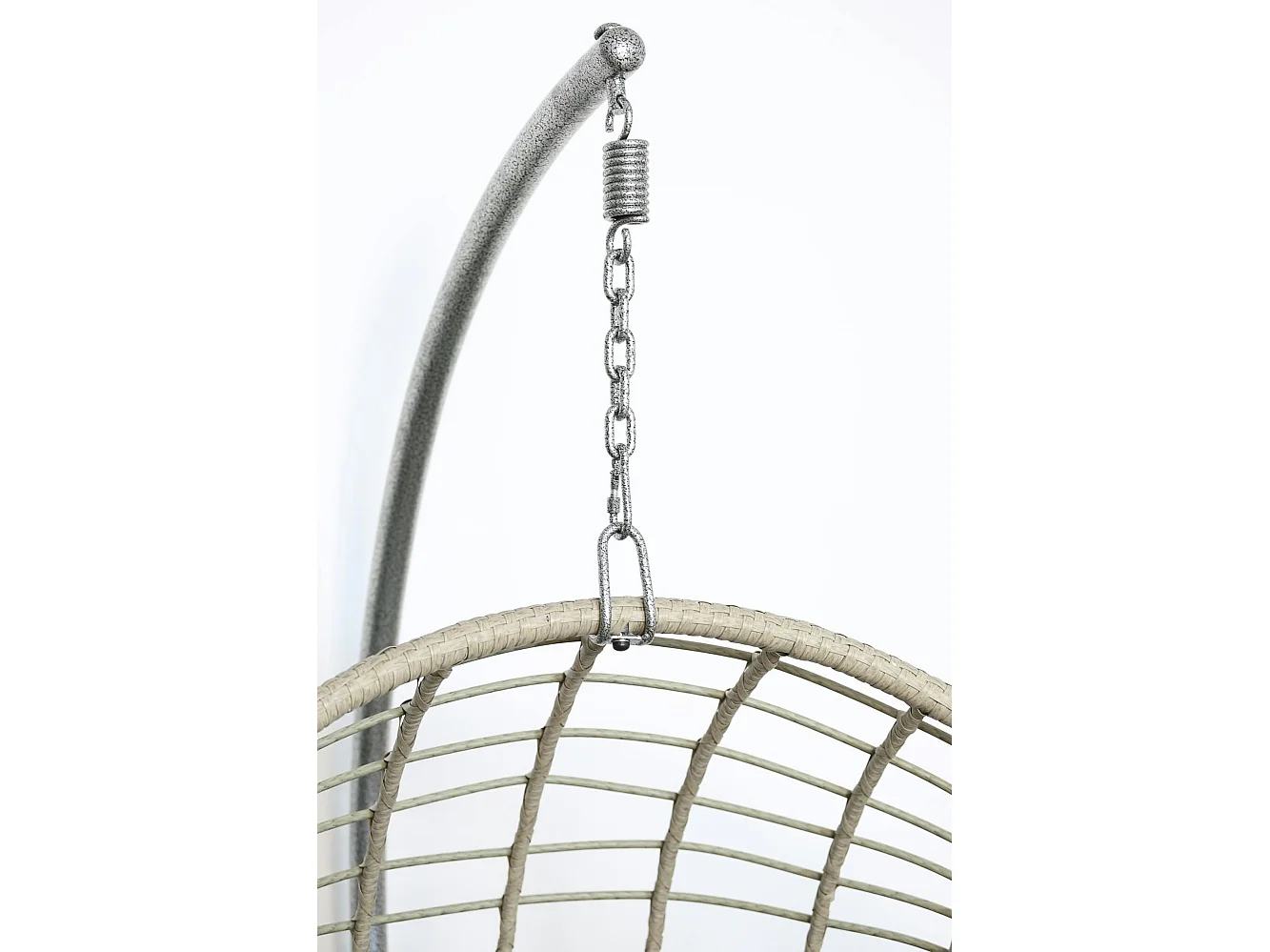 Fauteuil suspendu gris forme ronde SOUTH BEACH