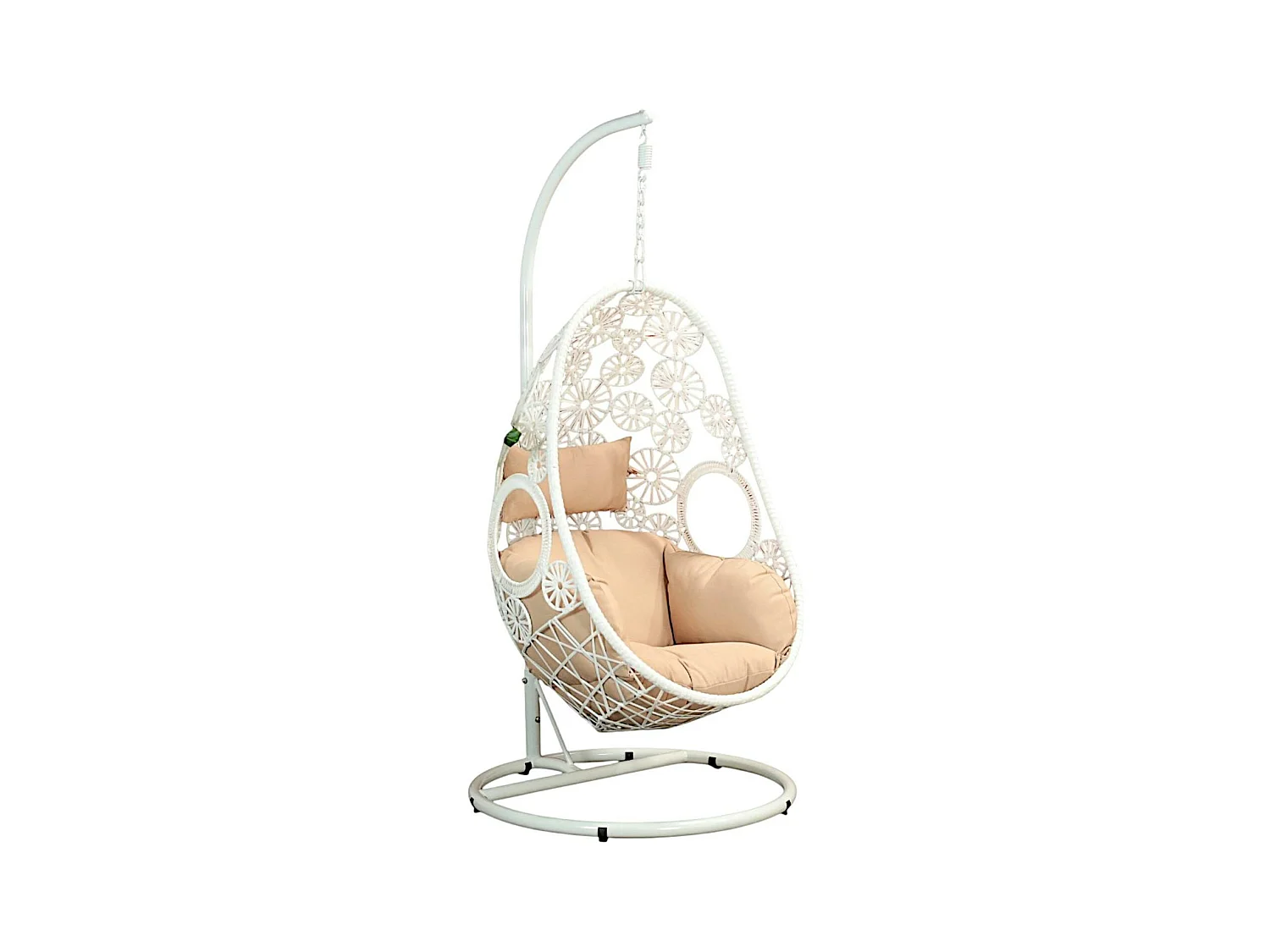 Fauteuil œuf suspendu blanc SOUTH BEACH
