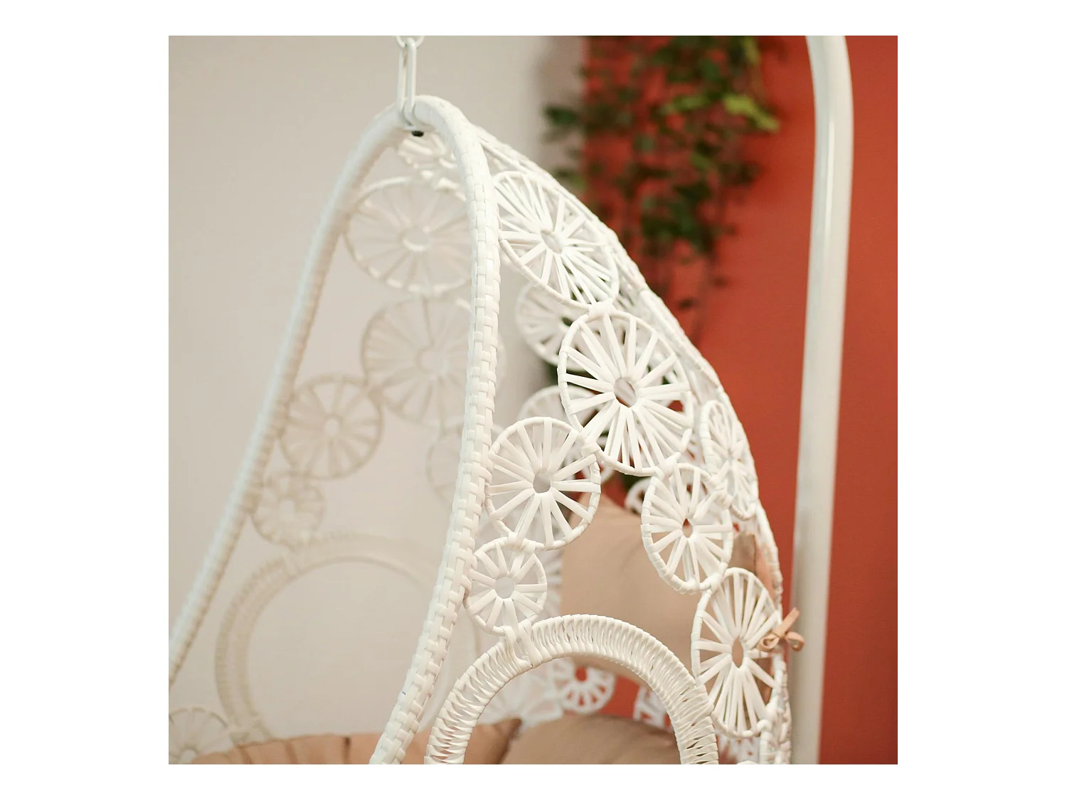 Fauteuil œuf suspendu blanc SOUTH BEACH