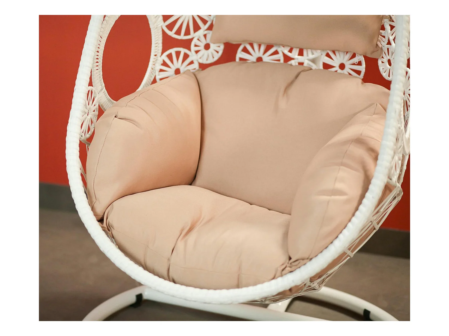 Fauteuil œuf suspendu blanc SOUTH BEACH
