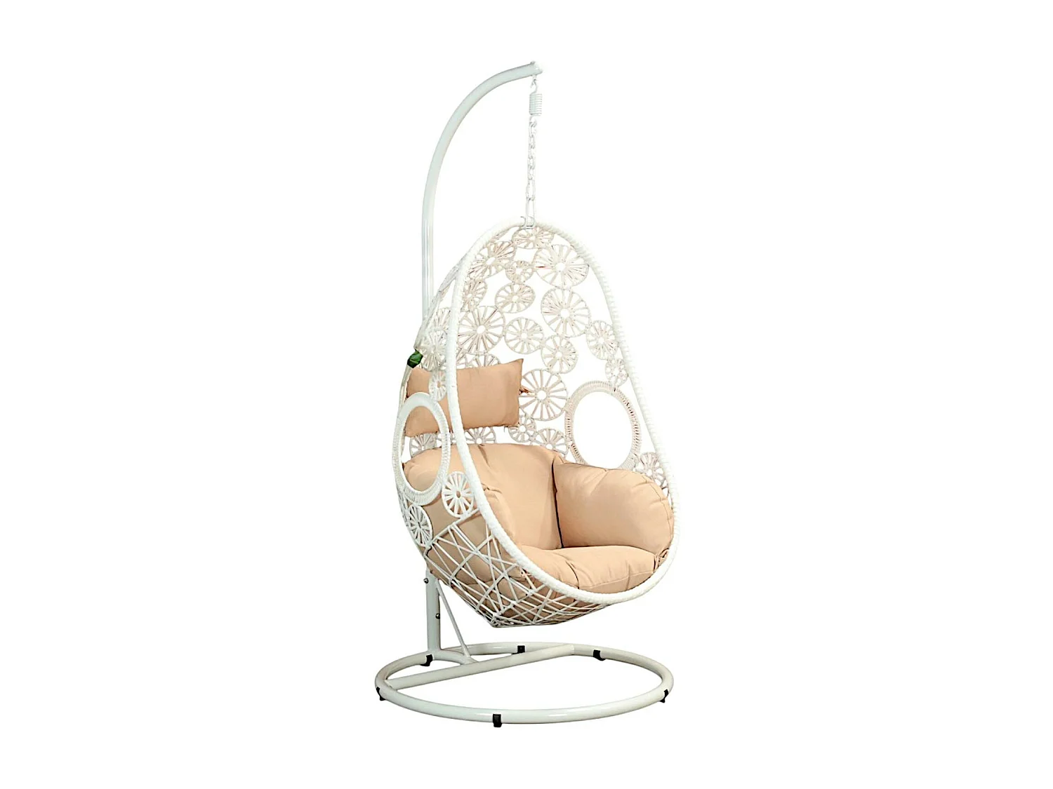 Fauteuil œuf suspendu blanc SOUTH BEACH