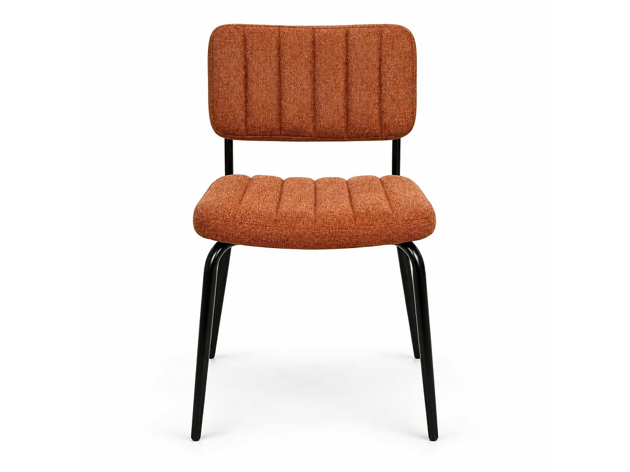 Chaise vintage rouille FAIRLIE (lot de 2)