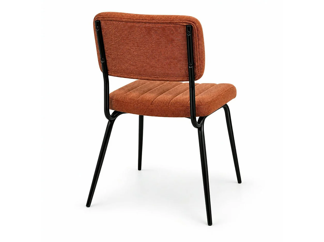 Chaise vintage rouille FAIRLIE (lot de 2)