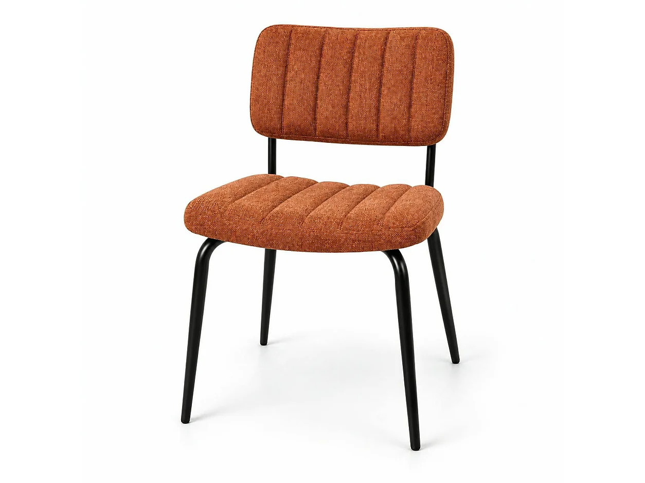 Chaise vintage rouille FAIRLIE (lot de 2)