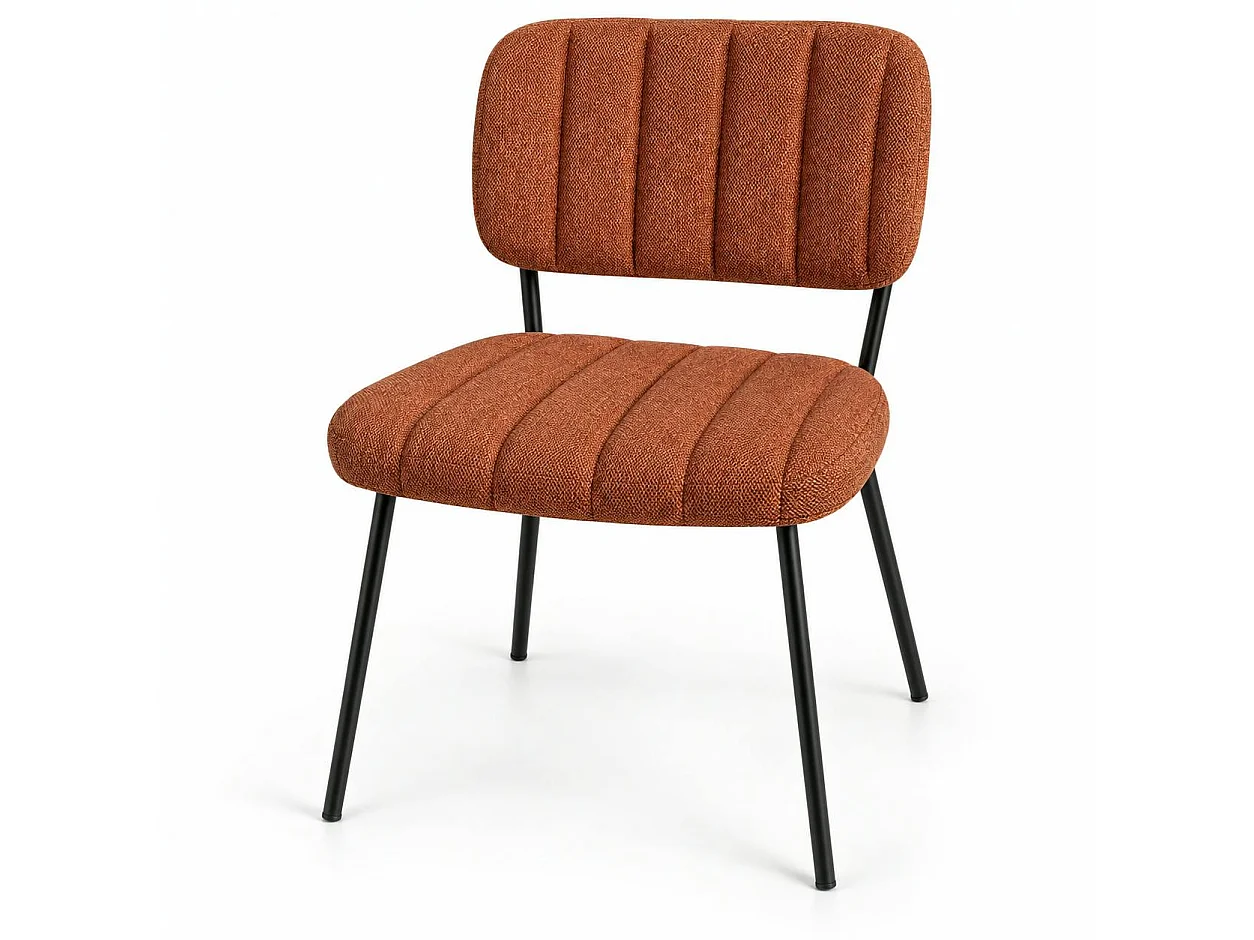 Chaise vintage rouille FAIRLIE (lot de 2)
