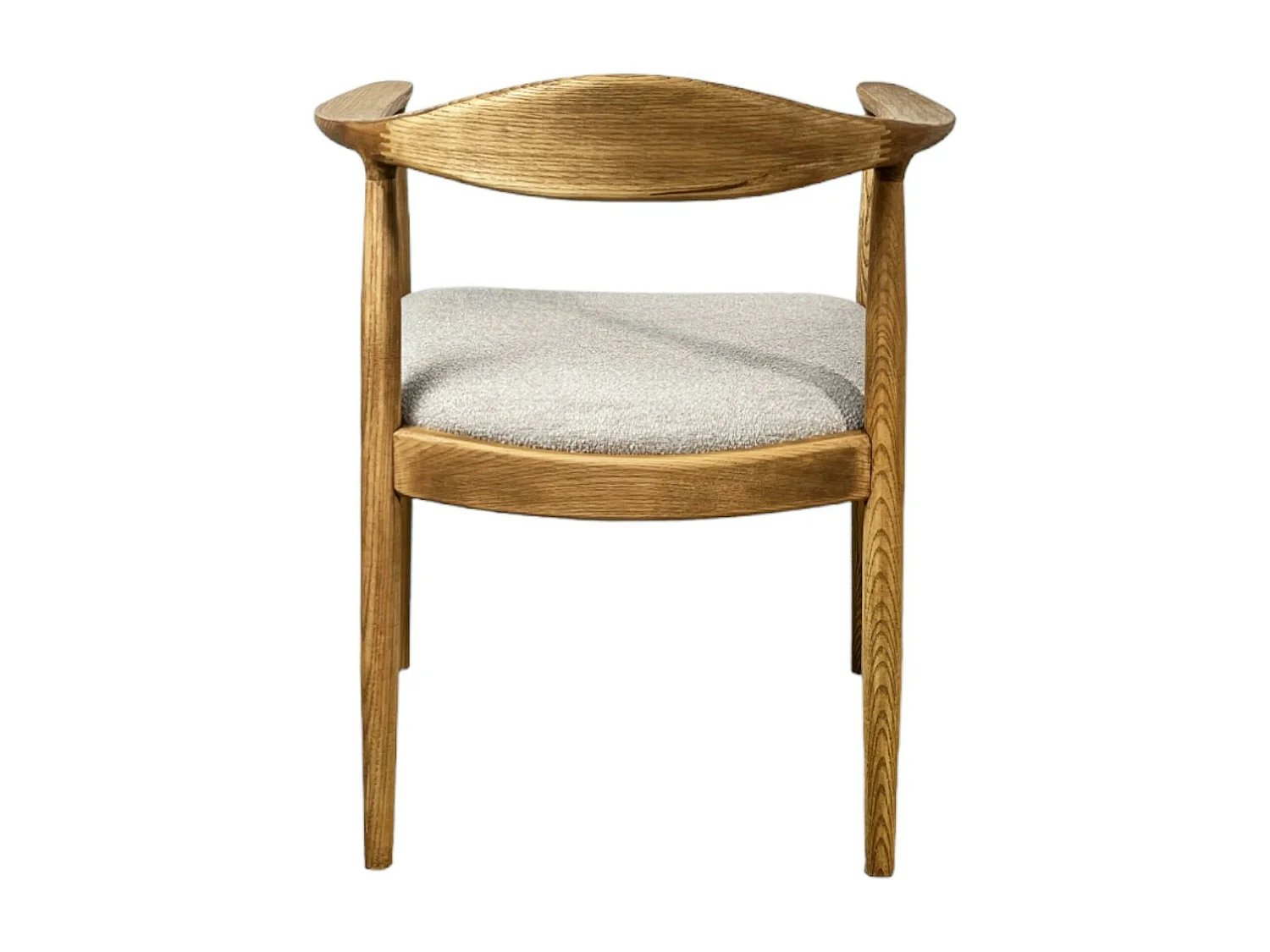 Chaise design en bouclette sable PALERME