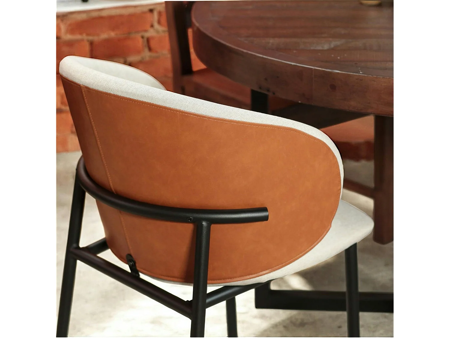 Chaise design beige (lot de 2) HAWAI