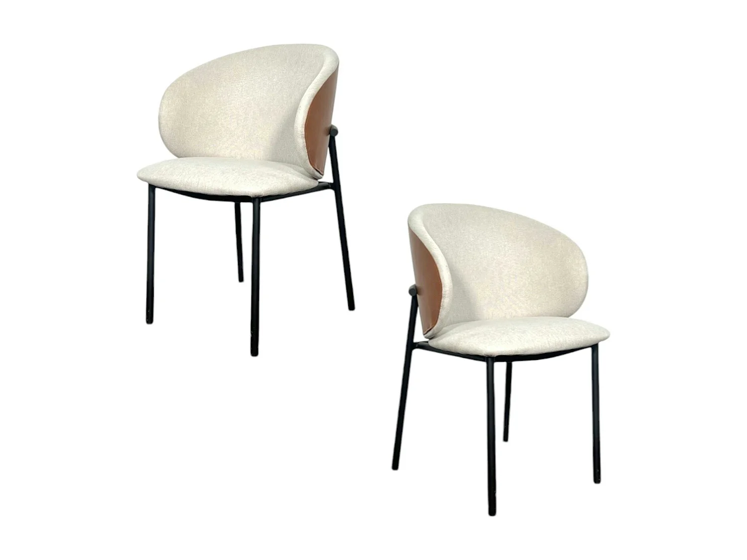 Chaise design beige (lot de 2) HAWAI