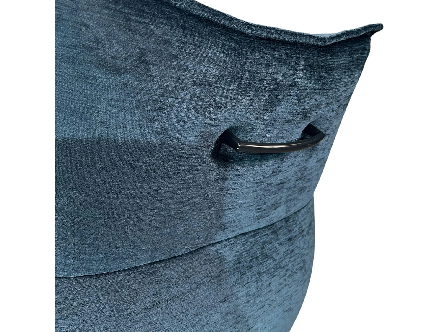 Fauteuil de table en velours bleu avec retour (lot de 2) PALERME