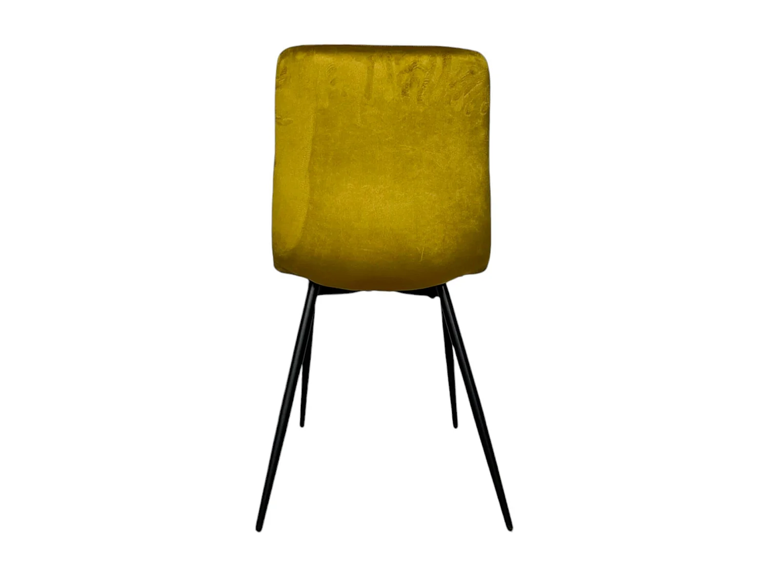 Chaise à rayures velours moutarde (lot de 2) MALANG