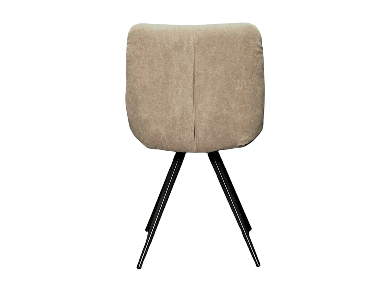 Chaise salle à manger tissu jeans sable (lot de 2)