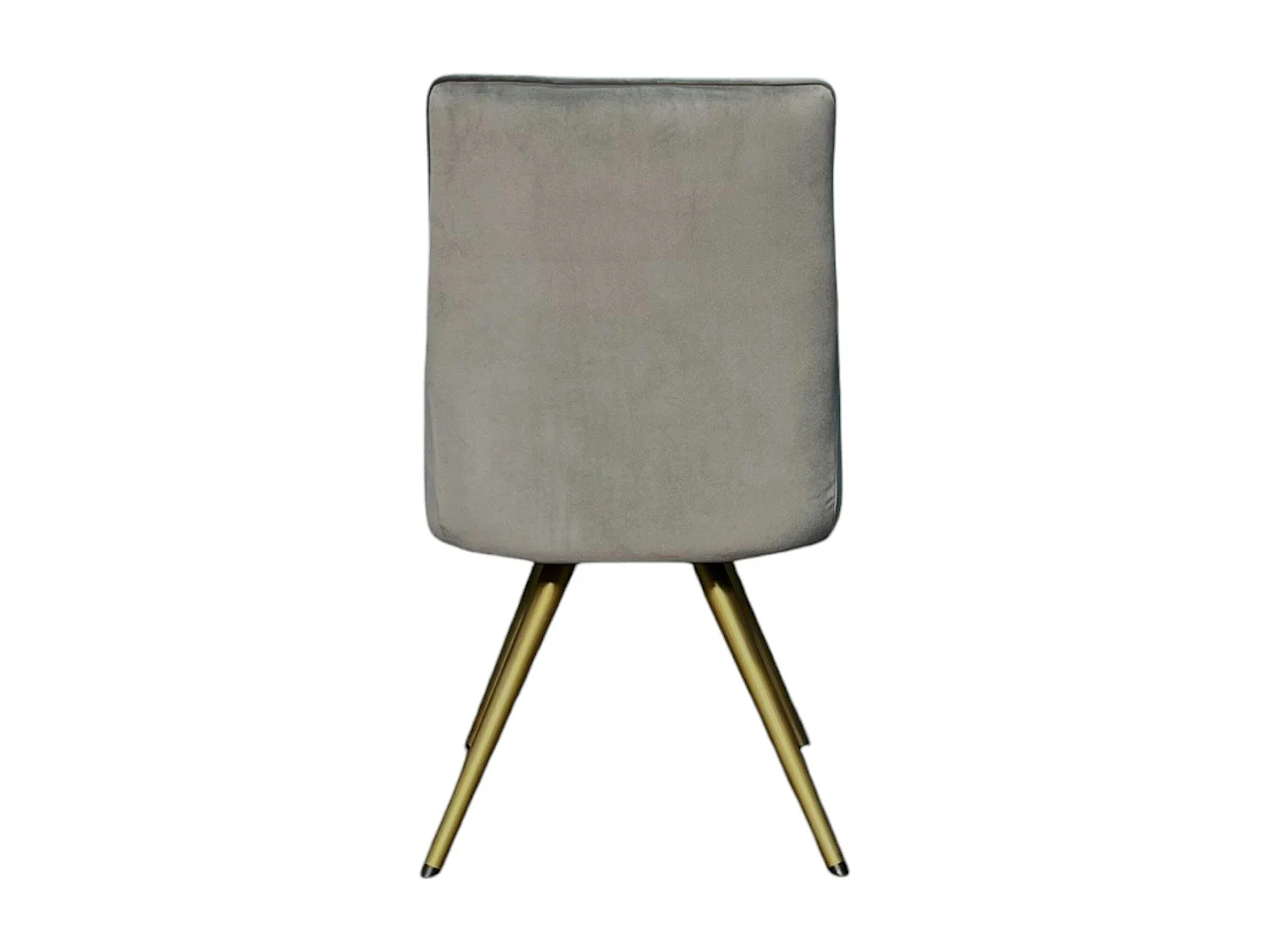 Chaise velours gris (lot de 2) HOBART