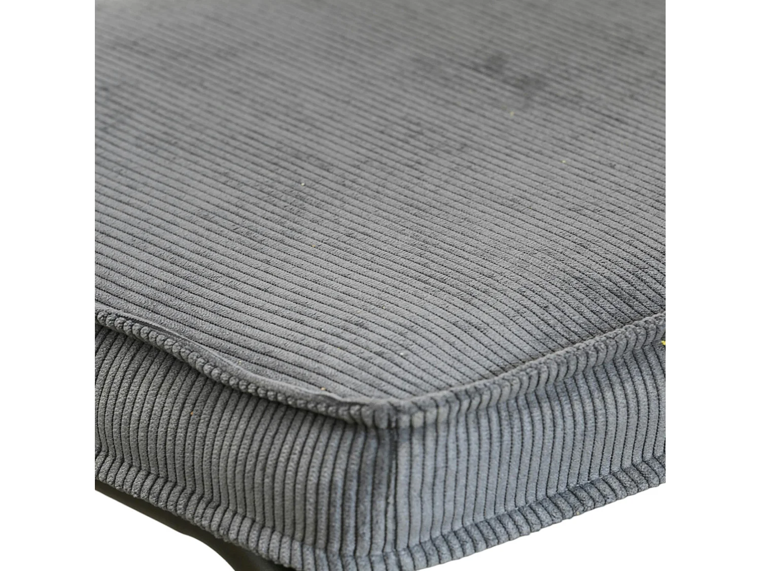 Chaise velours gris piètement luge (lot de 2) MALMOE