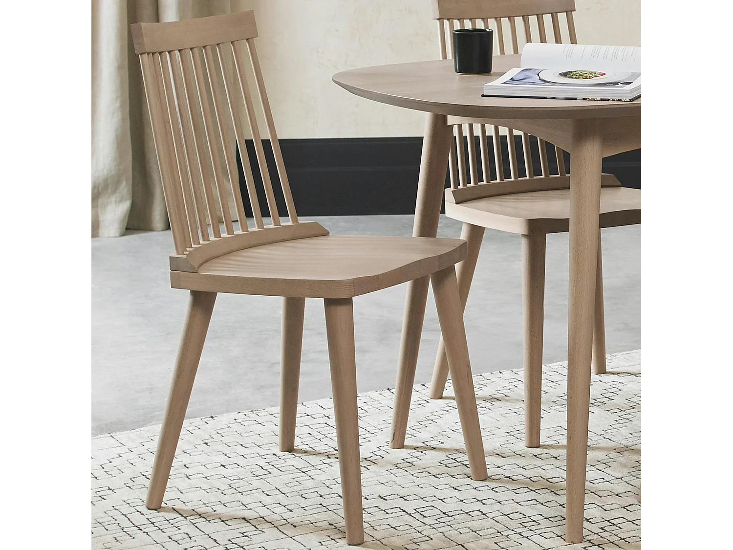 Chaise scandinave à barreaux (lot de 2) COPENHAGUE