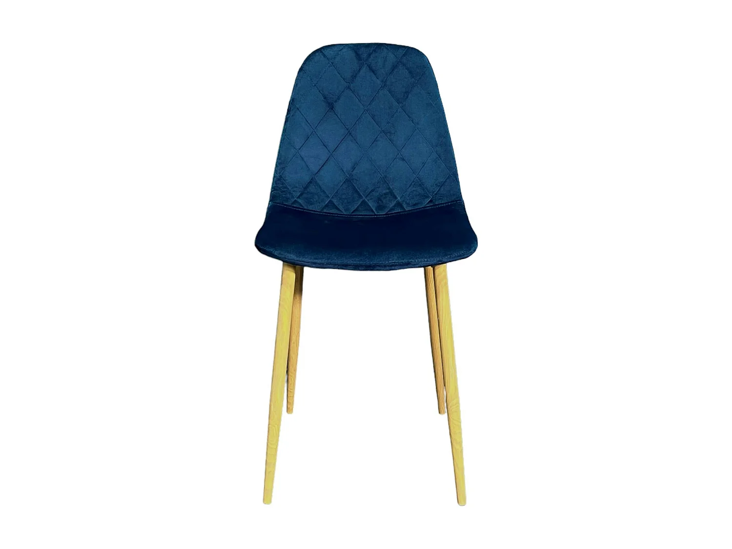 Chaise velours bleu (lot de 2) HAWAI