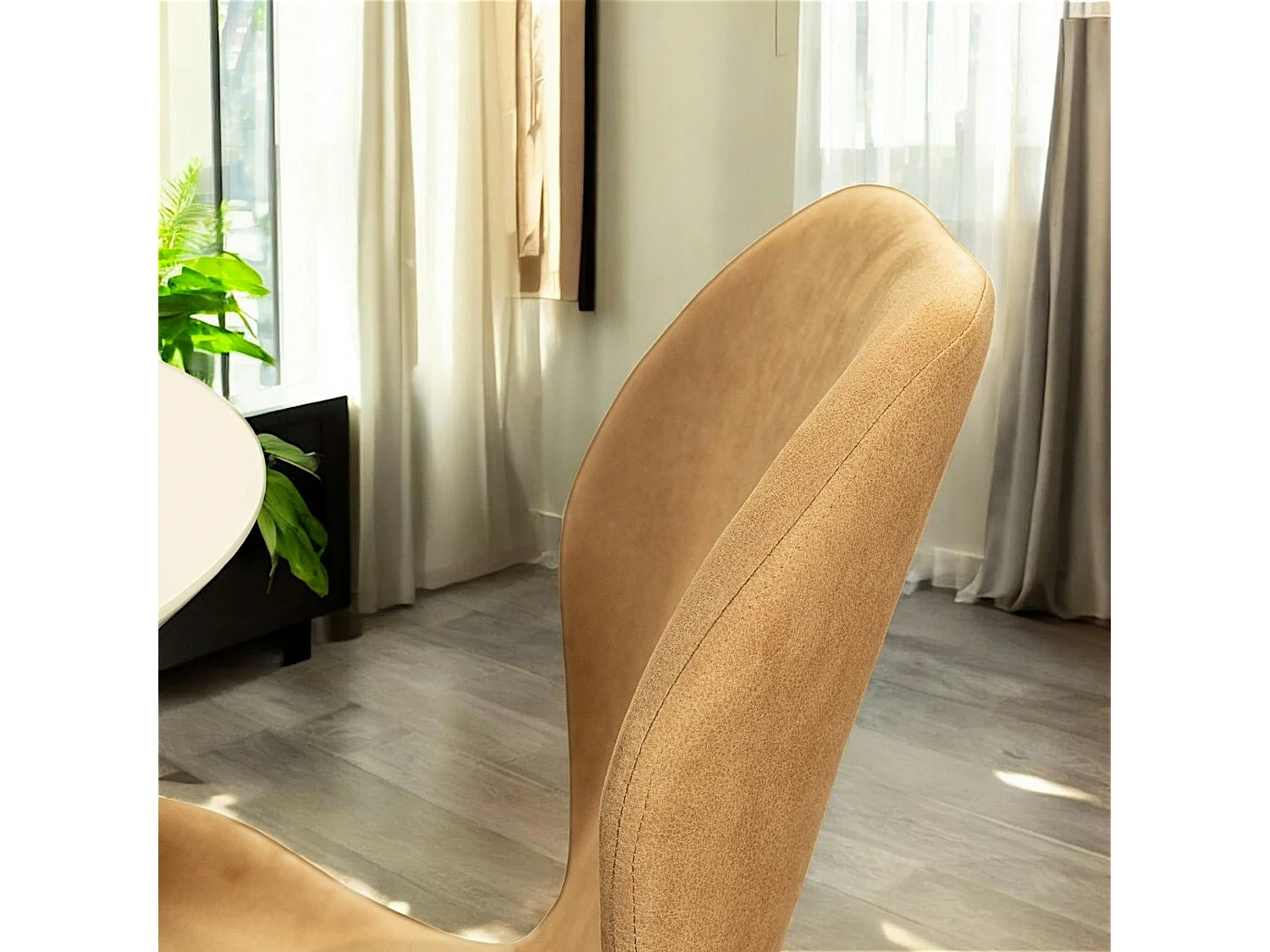 Chaise de salle à manger camel (lot de 2) HAWAI