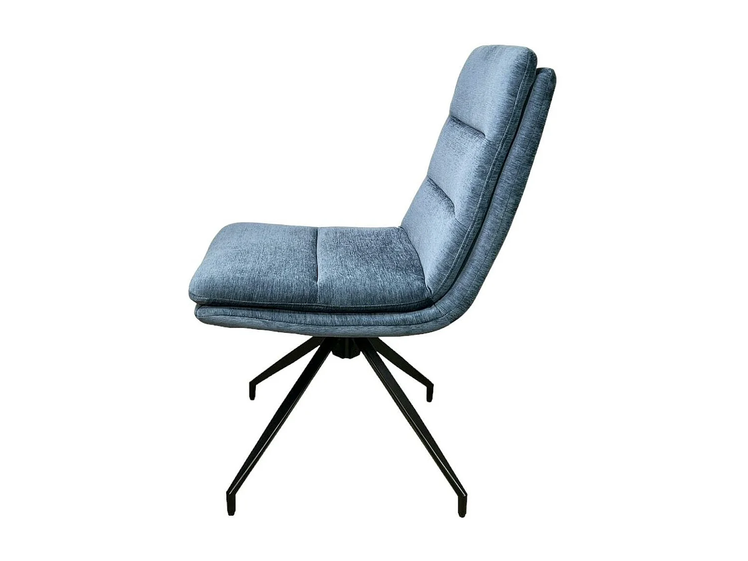 Chaise de salle à manger pivotante en velours bleu (lot de 2) PALERME