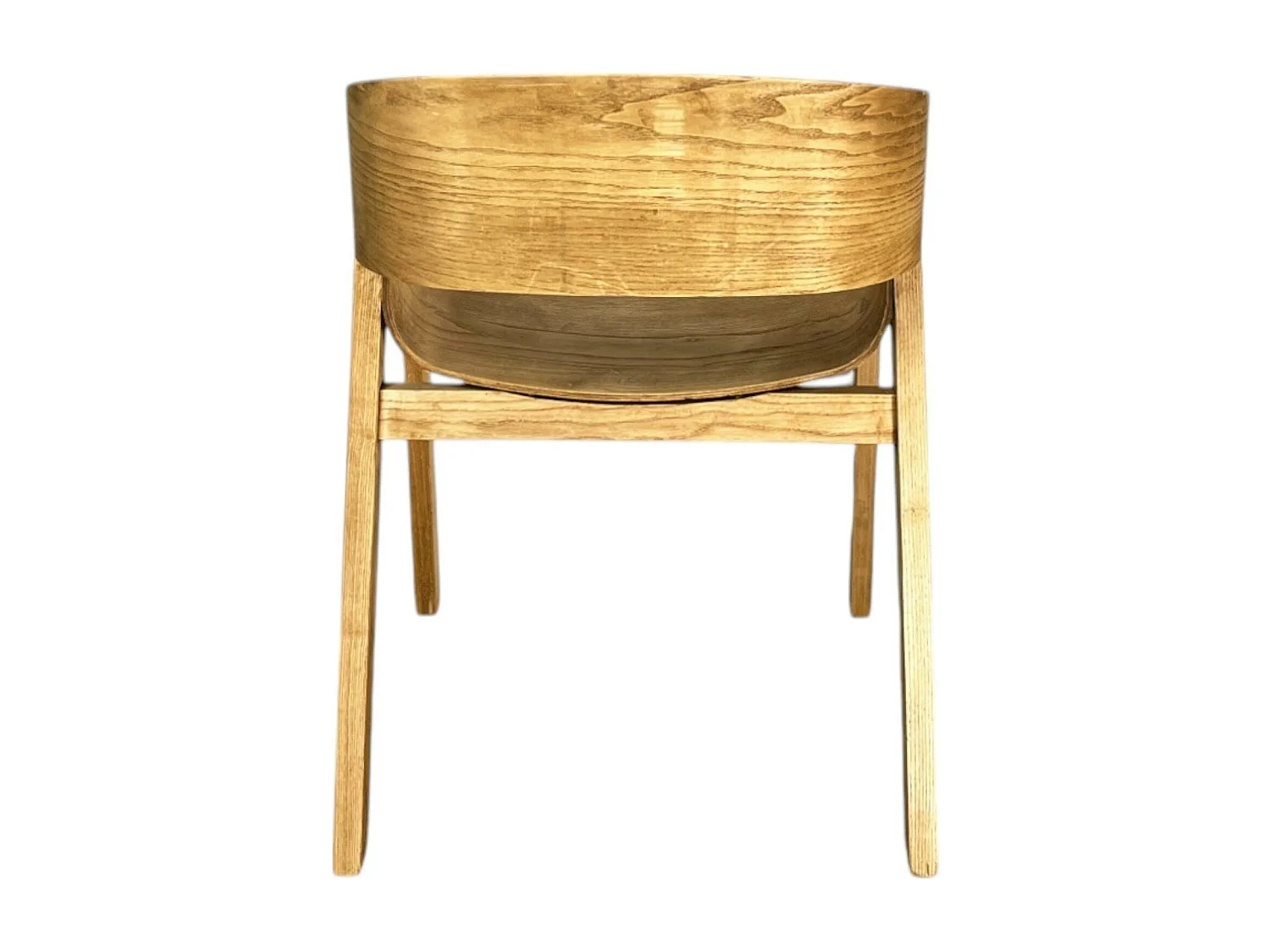 Chaise design en bois dossier large PALERME