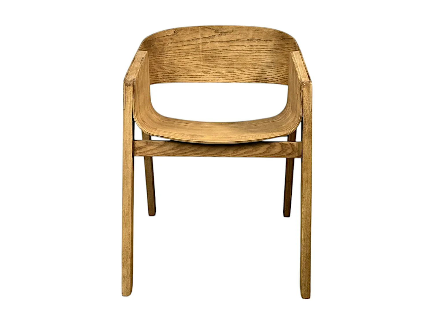 Chaise design en bois dossier large PALERME