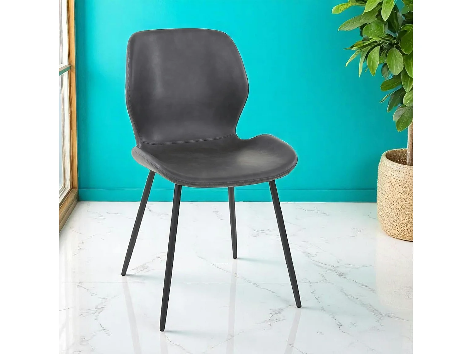 Chaise grise (lot de 2) MELBOURNE