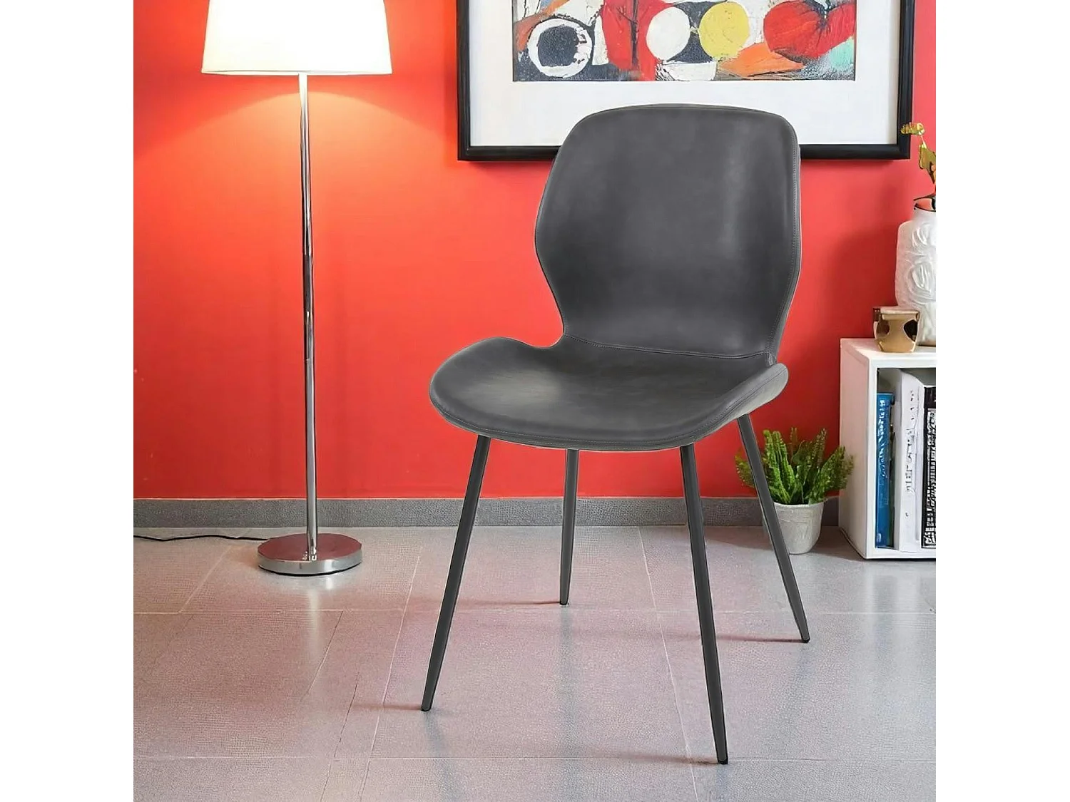 Chaise grise (lot de 2) MELBOURNE