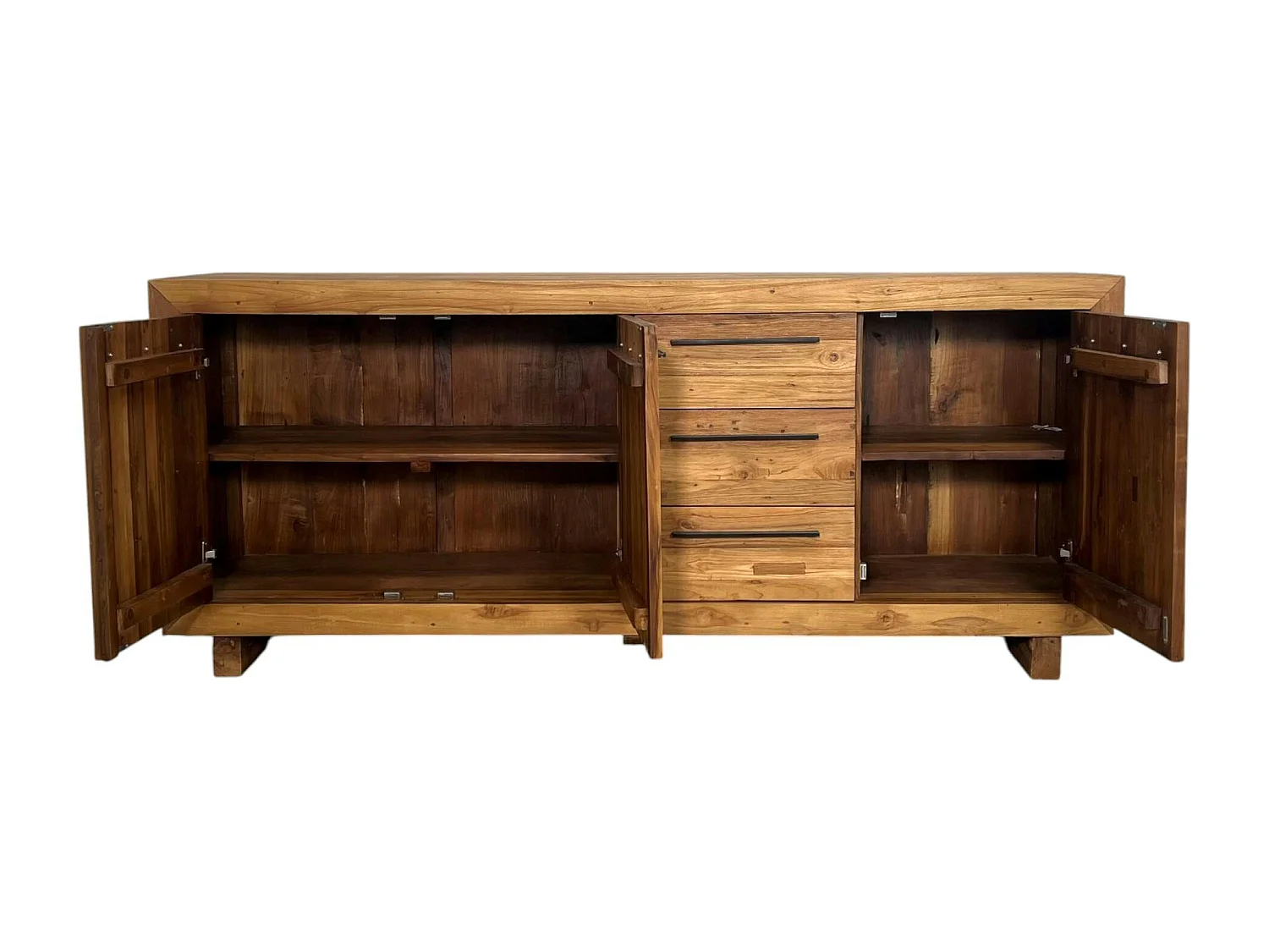 Buffet enfilade en teck recyclé naturel KERALA