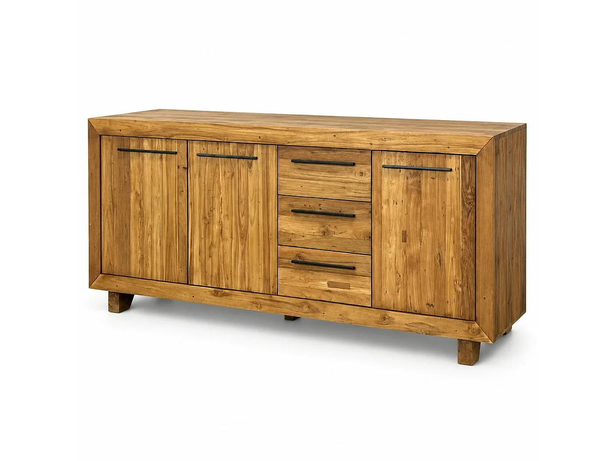 Buffet enfilade en teck recyclé naturel KERALA
