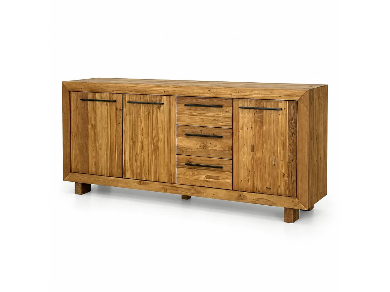Buffet enfilade en teck recyclé naturel KERALA