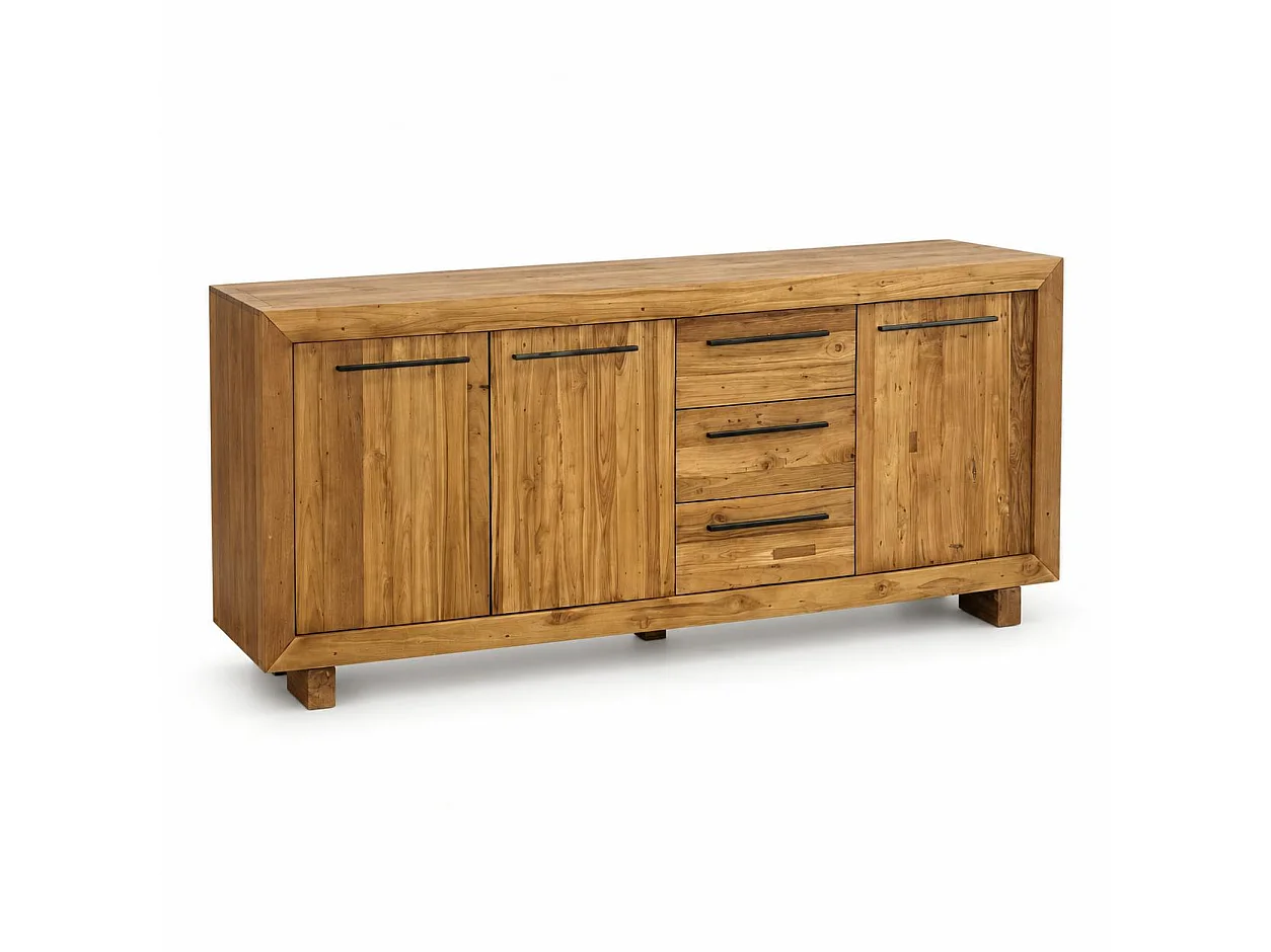 Buffet enfilade en teck recyclé naturel KERALA