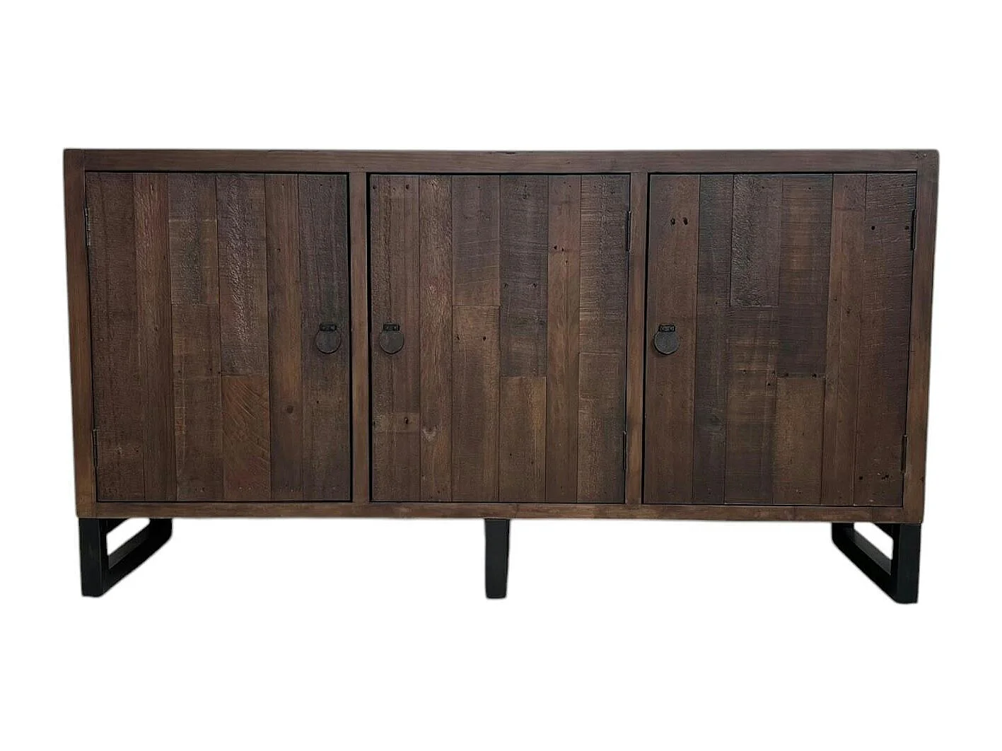 Buffet en bois brun recyclé 3 portes SAMOA