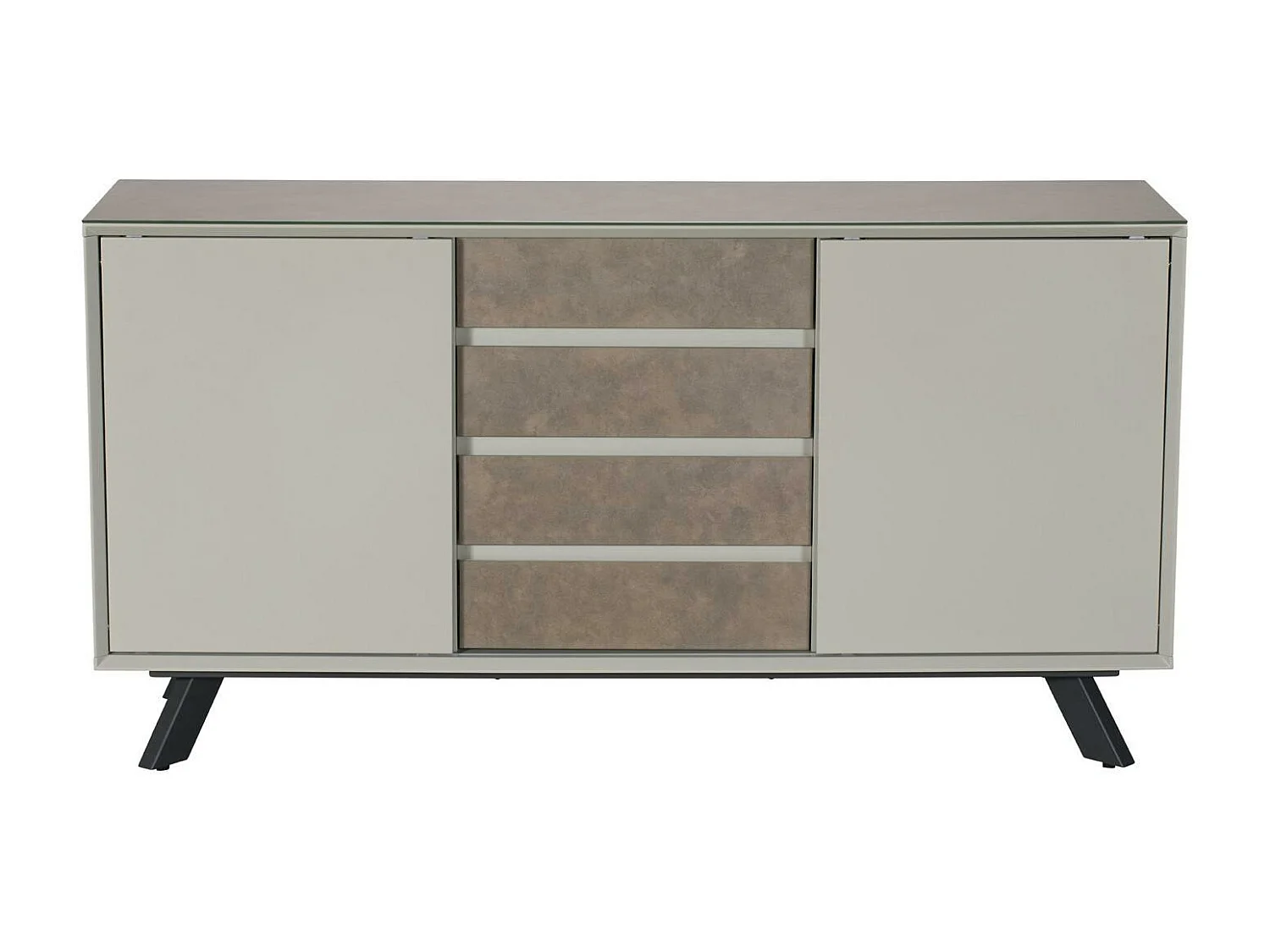 Buffet contemporain en verre gris clair OTTAWA